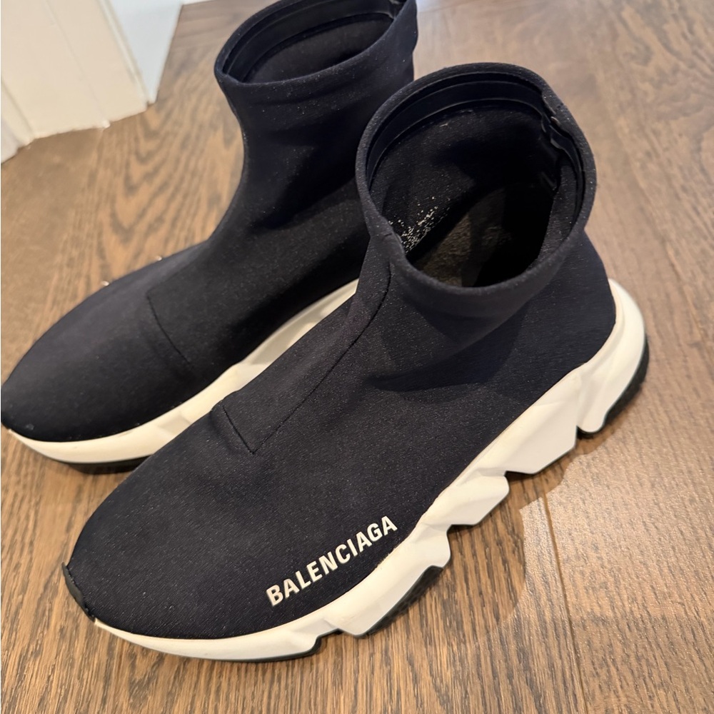 Balenciaga Black Speed Trainer Sock Sneakers